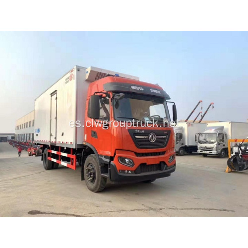 Dongfeng 10ton alimentos refrigerador congelador camión caja